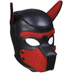 Neoprene Bondage Fetish Puppy Mask, Black Full Face Breathable Restraint Head Hood, Sex Toys, For Unisex Adults Couples, Bdsm/Lgbt Cosplay Halloween Masquerade Mask