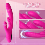 Vibrator Thrusting Dildo Sex Toys For Women, G Spot Rabbit Female Flapping Vibrators With 7 Vibrating10 Flapping 3 Thrusting Modes, Female Adult Sex Toy For Women And Couple Adult Sex Toys & Games