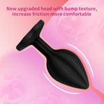 Anal Plugs Sex Toy,3Pcs Jeweley Silicone Butt Plug, Anal Toys Anal Training Kit Adult Sex Toys Games Small Butt Plug, Beginner Anal Toys For Adult Unisex (Rose)