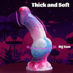 Monster Realistic Thick Dildo - 9.37" Big Knot With Strong Suction Cup, Huge Anal Silicone Dragon For Women, Soft Giant Prostate Massager Adult Sex Toys For Women Men