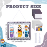 24 Sets Joseph in Jail Bible Craft Kit for Kids, VBS Activity with Stickers
