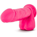 Ruse Big Poppa - 8 Realistic Dildo Premium Purio Platinum Cured Silicone - 1.5 Thick - Luxury Ultrasilk - Strap On Compatible Sturdy Suction Cup For Hands Free Play - Hot Pink