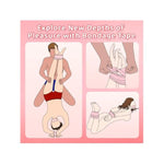 Sex Bondage Restraints Tape Set 3 Rolls Bdsm Tape Pvc Static Electrostatic Kits Sex Game Play For Couples Adult 32Ft (Pink)
