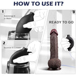 Realistic Squirting Dildo Black Ejaculating Toy Real Skin Anal Dildo With Suction Cup, 8.46" Realistic Ejaculating Dildo Soft Beginner Dildo Prostate Dildo For G & P Spot, Adult Toy For Women Men