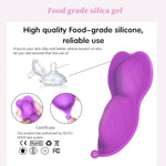 Wearable Panty Vibrator App Control Adult Sex Toys For Women Or Couples Waterproof Unmute Powerful Clit Mini Vibrator With 10 Vibrating Modes And 3 Control Modes G Spot Butterfly Vibrator(App)