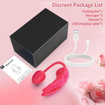 App Remote Control Vibrator,Wearable G-Spot Clit Dual Stimulation Vibrators,Womens Adult Sex Toys With 9 Vibration Modes,Wearable Panty Mini Discreet Butterfly Vibrator For Couples