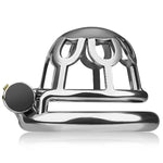 Stainless Steel Chastity Cage Male Chastity Device Cock Cage Locked Penis Cage Sm Bondage Gear Chastity Sex Toy For Men (1.96 Inch)