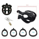 Male Chastity Device, With 4 Sizes Upgraded Ergonomic Comfortable Double Curved Arc Shape Rings For Penis Exercise, Bondage Restraint Kit For Sex Play, Sex Toy For Couples (Nub)