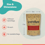 10 Color Craft Sand Pack - 11 lbs Vibrant Craft Sand & Play Sand