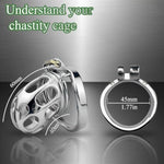 Stainless Steel Male Chastity Cage - Ergonomic Design For Comfort & Secure Fit | Premium Bondage Restraint Device For Bdsm Enthusiasts
