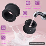 Adult Silicone Anal Plug Trainer with Flexible Design and Wide Base for Private Use - Size M Black