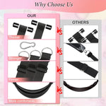 Bdsm Door Sex Swing Sex Toys Bondage Restraints Slave Leather Soft With Adjustable Straps,Indoor Ceiling Swing Sex Sling Adult Sexy Toys For Couples,Bdsm Kits,Room Game,Hold Up To 300Lbs