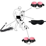 Bdsm-Bondage-Kit Restraints Kit Sex Toys For Couples,Adjustable Bondage Set Fuzzy Handcuffs Ball Gag Couple Sex Toys Bsdm Toys For Couples Juguetes Sexuales Eroticos (Pink)