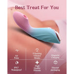 Sucking Vibrator Sex Toys For Women - Insertable Clit Sucker Clitoral G Spot Suction Stimulator, 9 Sucker Vibration Modes For Woman, Silicone Female Adult Toy Nipple Vibrators For Couples Games