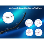 Electric Shock Urethral Sounds Male Sex Toys -Male Masturbator Urethral Plug Dilator With 8 Shock Modes 19 Intensities,Full Silicone Penis Toys Urethral Plug Urethral Vibrator For Men Urethral Sound