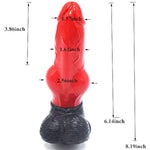 Silicone Made Multi Colored Artificial Dog Dildo Wolf Dildo Adult Toy For Women Couple Half Animal Knotty