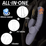 Horse Fantasy Dildo Heated Vibrator Sex Adult Toys,G Spot Charging Vibrator With 10 Powerful Modes,Waterproof Clitoral Versatile Massager Couples Game Foreplay Teasing Toy & Solo Masturbator