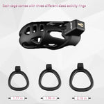 3D Ventilation Chastity Cage Lock Set With Three Wider Rings And Belt Small Lightweight Cock Cage With Urinal Men Penis Sm Bondage Sex Toys Device For Adult (Xs)