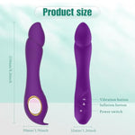 Inflatable Vibrator For Women – G Spot Dildo With 5 Inflation Levels, 9 Vibrating Modes, Waterproof Silicone Anal & Clitoral Massager, Rechargeable Adult Sex Toy