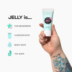 Jelly Personal Lubricant – Water Based Lube With 95% Organic Ingredients – Glycerin, Glycol & Paraben Free – Gentle & Safe Lubricant – Non-Sticky & Non-Irritating – 3 Oz