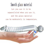 Crystal Glass Pleasure Wand for Men and Women - Anal Dildo with Plump Beads Style