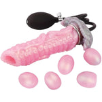 Pneumatic Ovipositor Ovipositing Tentacle Dildo With 5 Eggs, 8Inch Laying Eggs Inflatable Octopus Dildo Ovipositor Sex Toys For Women And Men Couples