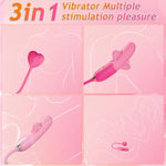 G-Spot Vibrator Sex Toys For Women - 3 In 1 Clitoris Sex Stimulator Female Adult Toys For Nipple Anal Vagina With 10 Vibrating & 10 Tapping Modes, Silicone Dildos Sex Toys & Games For Women Pleasure