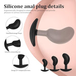 Portable Anal Plug Silicone Butt Plug, Men Stimulation Masturbation Anal Training Toys With Base, Sex Toys Comfortable Long-Term Wear (L)