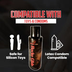 Flocko Glide Anal Lube | Long-Lasting Personal Solution For Men & Women | Smooth, Natural Feel | Unflavored, Fragrance-Free, Non-Staining | Safe For Use (Silicone Based 2.2 Fl Oz)