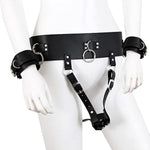 Vibrator Forced Strap Harness Holder With Handcuffs Bdsm Bondage Restraints Kits Adjustable For Couples
