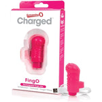 Charged Fingo Vooom – Pink Finger Vibe – Waterproof, Discreet Mini Clitoral Toy For Women – 10-Function Bullet Massager
