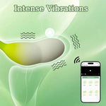 App Remote Control Female Sex Toys with 9 Vibrating Modes for Women Long Distance Vibrator,Green