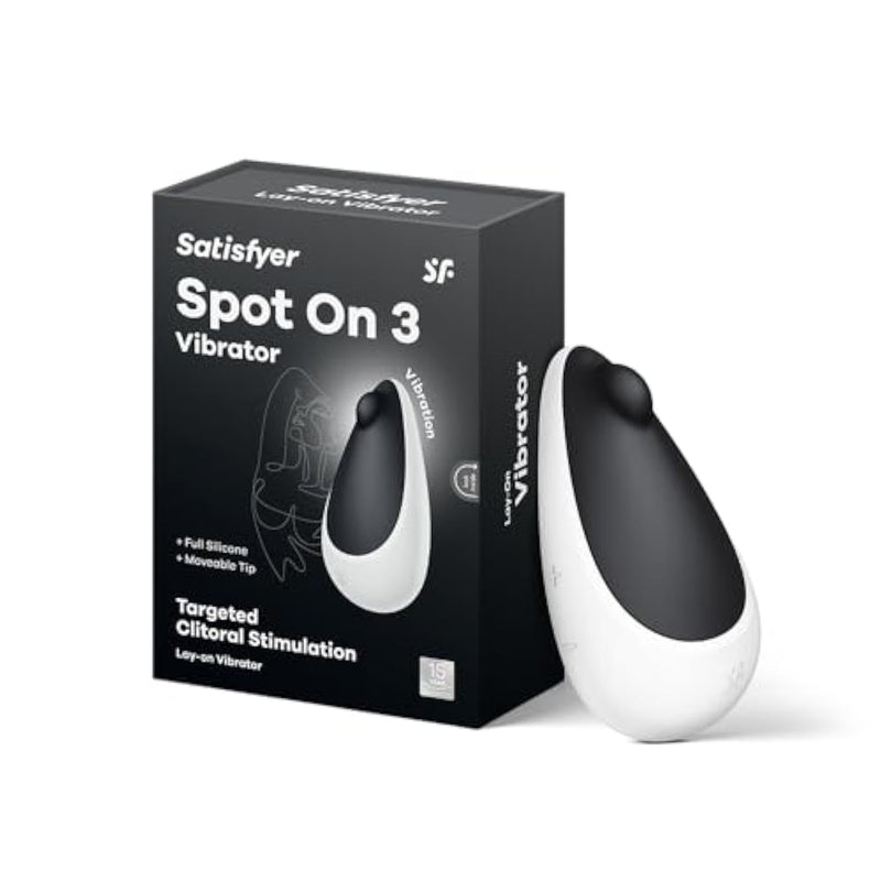 Spot On 3 Vibrator Sex Toy | Adult Toys For Women | Lay-On Vibrator With A Moving Stimulation Tip | Vibrating Sexual Pleasure Device | Stimulation Vibrators (Black)