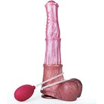 Suction Multi Color Artificial Horse Dildo Squirting Dildo Anal Plug Soft Flexible With Optional Size (L)