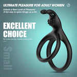 Dual Cock Ring Male Penis Ring With Rabbit Ear For Clitoral Stimulation Massager Strong Erection Delay Ejaculation For Men Couples Sex Toys Sexual Pleasure Enhancement