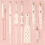 Bdsm 6-Piece Bondage Set Leather Erotic Restraints Gag Mask Paddle Ball Gag Extreme Cosplay Sex Toys For Couples