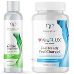 Organic Aloe Lube For Sex + Vitaflux Women'S Nitric Oxide Booster Supplement, Boost Energy & Performance-Therapeutic Dose Of Essential Amini Acids