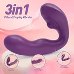 G Spot Vibrator, 3 In 1 Adult Sex Toys For Women With 3 X 3 X 7 Tapping & Pulsating Modes For Clitoral Nipple Anal Stimulation, Bendable Adult Toys Dildo For Women Couple (Cobra Ii)