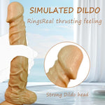 9.8 Inch Realistic Dildo Lifelike Huge Penis With Strong Suction Cup For Hands-Free Play, Flexible Cock Strapless Strap-On Dildo For Vaginal G-Spot Anal Play Adult Sex Toys For Women