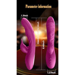 Vibrator G Spot Vibrator Thrusting Dildo Adult Toys Vibrating Licking Independent Mode With 7 Adjustable Intensities Sex Toys Rabbit Vibrators Thrusting Vibrator Adult Sex Toy For Women And Couple