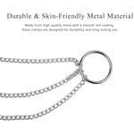 Body Jewery Body Chain Nipple Clamps Nipple Chain Y-Shaped Non-Piercing Clips With Adjustable Metal Knob For Women Faux Body Jewelry