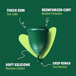 Menstrual Cup Set - Reusable Small & Large Period Cups for Beginners
