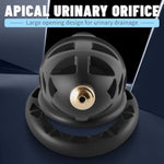 Male Chastity Device With Urethral Sound Cock Cage Lightweight Chastity Cage Penis Cage For Men With 4 Ring & Invisible Lock Adult Sex Toy For Men (M)