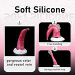 Monster Sex Toys Silicone Animal Dildo With Suction Cup Orca Penis Design Stimulation (M)