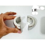 Stainless Steel Ball Stretcher Scrotum Metal Penis Lock Cock Ring Male Delay Ejaculation Erection Cock Ring Slave Sex Toy Man (Magnetic 30Mm)