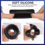 3 Size Silicone Pump Sleeve Male Penis Pump Comfort Ring Accessory Pump Simulated Inverted Model, Realistic Sleeve Replacement Sealing Cap Cylindrical Large Pump Sleeve