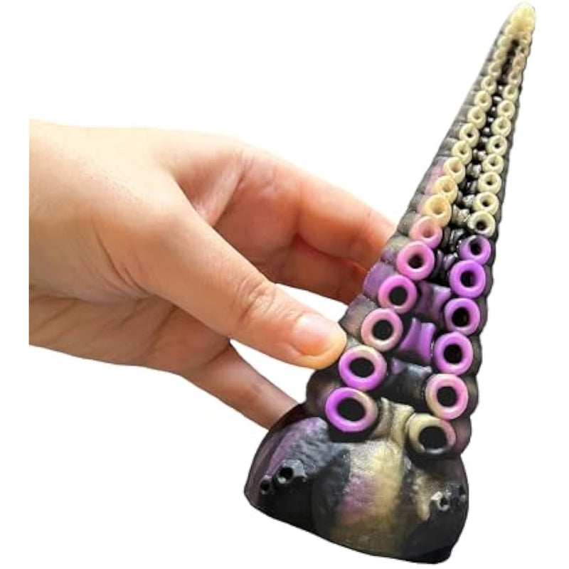 Small Tentacle Dildo Octopus Adult Toy Fantasy Premium Silicone Anal Plug Monster Prostate Massager Hand-Free Thick Sex Toys with Strong Suction Cup Dildos for Women Vagina G Spot Anal Play (6.6 Inch)