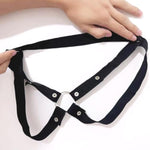 Chastity Belt Male Chastity Device Accessory Elastic Band Chastity Strap Penis Cage Cock Cages Auxiliary Rope Adult Threed And Four Way Bondage Belts (Black, Four-Way)