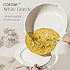 21Pcs Pots and Pans Set, Nonstick Cookware Sets, White Granite Induction Cookware Non Stick Cooking Set w/Frying Pans & Saucepans(PFOS, PFOA Free)
