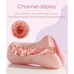 Male Masturbator 2 In 1 Adult Sex Toy With 3D Tight Vagina & Anus For Men Masturbation, Soft Like Real Skin. Simulating Realistic Vagina Design Best Wrapped Feeling.
